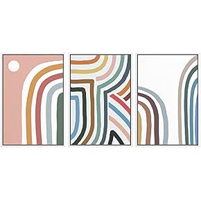 SIGNWIN Framed Canvas Print Wall Art Trio of...