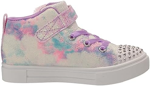 Skechers Kids Girls Twinkle Sparks-Ombre Dazzle Sneaker, Lavender/Multi, 8 Toddler | Image 5