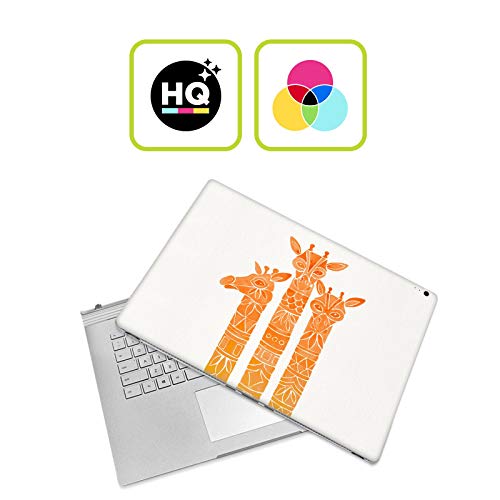 Vinyle Surface Pro orange girafe pour personnaliser votre bureau - 2