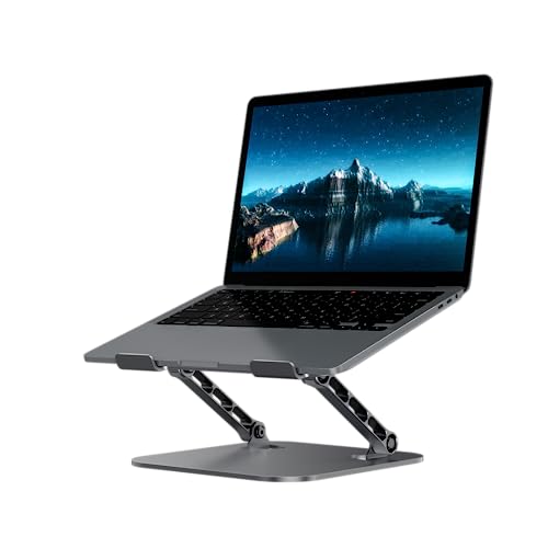 Mchose Laptop Stand, Portable Laptop Riser For 15.6Inch Laptops, Adjustment Laptop Stand For Desk, Compatible With Macbook All Laptops Computer 10-16", Grey #TOP3