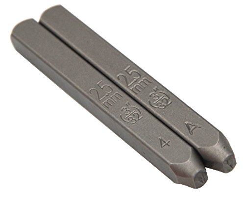 image for WKSTOOL 9pcs Heavy Duty Steel Stamp Uppercase Number 3/32 2.5mm Hand S