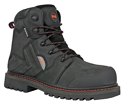 Hoss Boot Bronc Black 6 Inch Composite Safety Toe Waterproof Puncture Resistant Work Boot