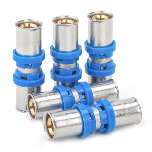 LTWFITTING Acoplamiento de presión de 16 mm para tubo compuesto multicapa con juntas tóricas (5 unidades)