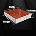 easytooly 5pcs Phenolic Bakelite Sheet Composite Insulated Glulam Board Electrical Wooden Fabric Plate Resin Laminate Thick 2/3/4/5/6/8/10-50mm(2mm x 10 x 10cm)