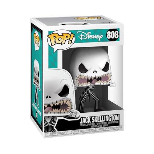 Funko Pop! Disney: The Nightmare Before Christmas-Jack Skellington - (Scary Face) - Disney: The Nightmare Before Christmas - Figura de Vinilo Coleccionable - Idea de Regalo - Mercancia Oficial