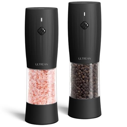 Ultrean Electric Salt and Pepper Grinder Set