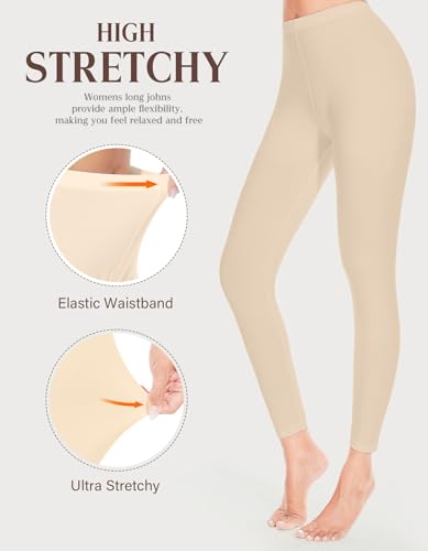 Image of YADIFEN Women Thermal Underwear Set,Long Johns for Women Base Layer with Fleece Lined Long Underwear Top Bottom Cold Weather