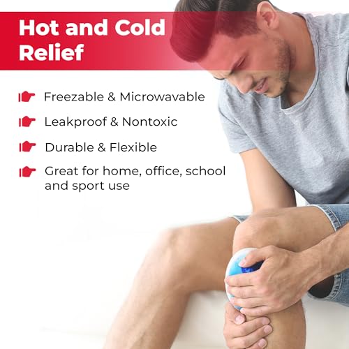 Image of EverOne Round Reusable Gel Ice Pack with Cloth Backing for Hot & Cold Therapeutic Use, First Aid, Injuries, Breastfeeding, 10 Count (Pack of 2)