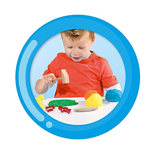 SES Creative, My First Dough Mega Set including Tools, 7 Pots of Clay Play Dough and Activity Cards - Image 2