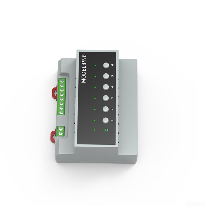WiFi For Relay Switch Module 6-Channel 16A Home Automation Controller with LED Indicators and Manual Buttons for App Remote Control of Lights Fans(For zig-bee in)