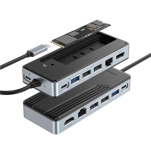 Yottamaster USB C Hub con 4TB M.2 NVMe SSD Enclosure 8 Puertos miniatura 1