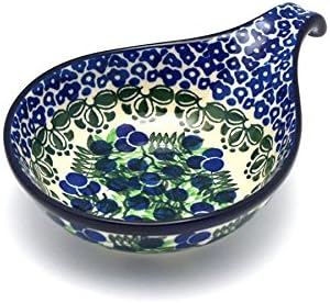 Polish Pottery Spoon/Ladle Rest - Huckleberry