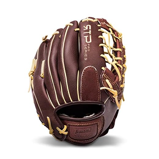 Franklin Sports Baseball Gloves - RTP Pro Baseball Fielding Glove - Infield/Pitcher Glove - 12", Brown