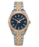 Timex Legacy Celestial TW2Y20200 - Orologio al quarzo da donna, 36 mm, cinturino in acciaio inox bicolore con quadrante blu