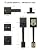 Goldenwarm Front Door Handle and Deadbolt Set, Black Front Door Lock Set with Reversible Handle Lever, Modern Front Door Hardware, Single Cylinder Front Door Entry Lock, Front Door Handles and Locks