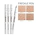 AKARY Freckle Pen Professional Lifelike Face Concealer Point Out Natural Waterproof Longlasting Soft Artificial Fine Makeup Freckle Pen Life Face Decoration (#01 Light Brown)