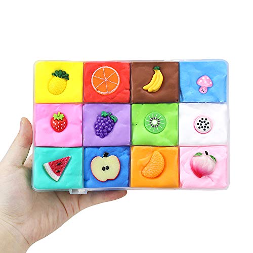 BESTZY 12 Pack Fluffy Slime Putty Slime,Cotton