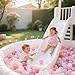 GOGOSO Ball Pit Balls 100 PCS for Toddles, Kids Plastic Balls for Ball Pit, Pool, Pink Party Accessories, Birthday Decoration, Crush Proof and Durable with Storage Bag
