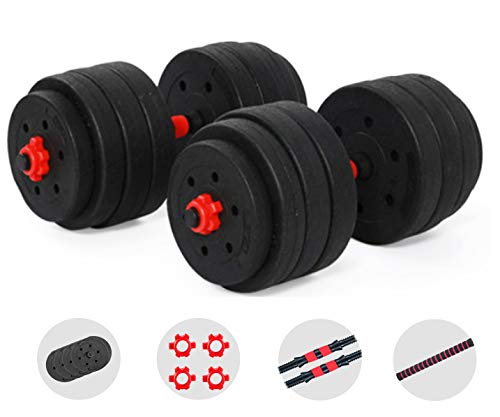click2go Dumbbell Barbell Set (88LB/66LB), Adjustable Weight with Connecting Rod 2 in 1 Home Body Workout Exercise Equipment for Men and Woman (88) click2go Dumbbell Barbell Set (88LB/66LB), Adjustable Weight with Connecting Rod 2 in 1 Home Body Workout Exercise Equipment for Men and Woman (88)