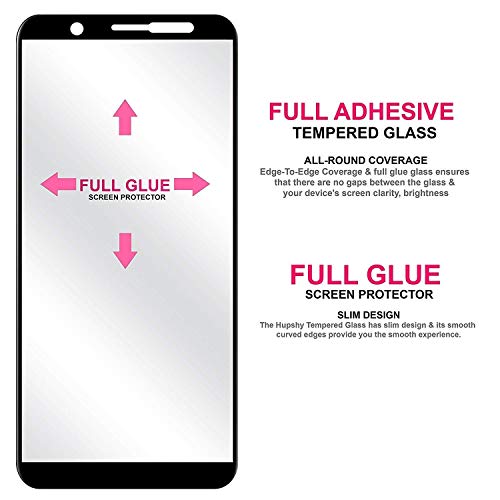 Image of Screen Protector for Samsung Galaxy J8 (Black) Tempered Glass Edge-to-Edge 6D Screen Guard With Installation Kit