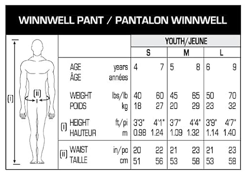 Winnwell Youth Ice Hockey Pants - AMP500 Protective Equipment for Hockey Players - Field, Roller, Street & Ice Hockey Gear & Padding (Youth Black Small) Winnwell Youth Ice Hockey Pants - AMP500 Protective Equipment for Hockey Players - Field, Roller, Street & Ice Hockey Gear & Padding (Youth Black Small)