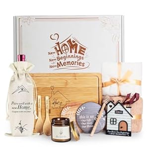 House Warming Gifts New Home,11 Pcs New Home Gift Ideas Basket,Housewarming Gifts,Closing Gifts for Home buyer,Couple, Women,New Homeowners