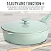 Goodful All-in-One Pan, Multilayer Nonstick, High-Performance Cast Construction, Multipurpose Design Replaces Multiple Pots and Pans, Dishwasher Safe Cookware, 11-Inch, 4.4-Quart Capacity, Sage Green