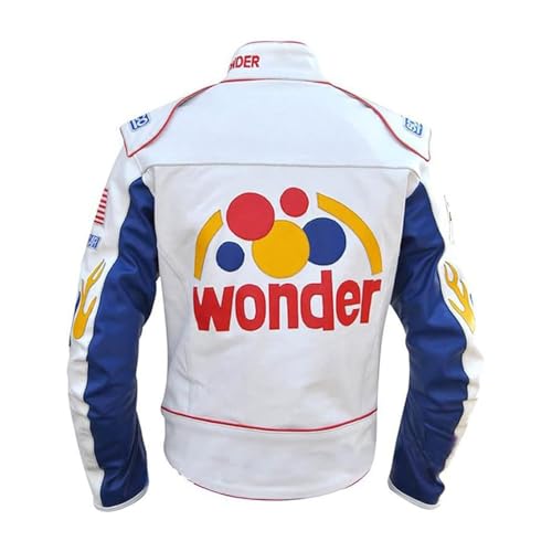 Kids Ricky Bobby Wonder Racing Nights The Bread Speed White Jacket2