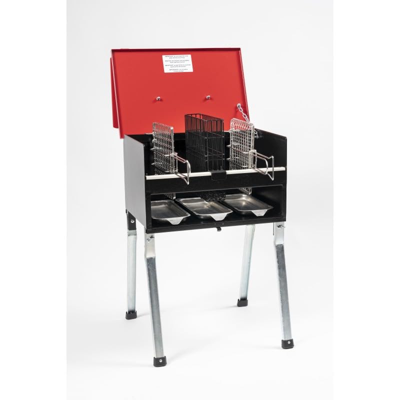 Barbecue modèle PIC-NIK, portable, complet avec accessoires, cuisson verticale sans fumée, barbecue à charbon, grillage en acier inoxydable certifié....