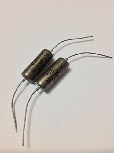 2x NOS .033uF 200V Soviet Paper in Oil Guitar Capacitors