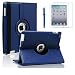 AiSMei Case for iPad 4 (2012), Rotating Stand Case Cover for 9.7-inch Apple iPad A1395, A1396, A1397, A1403, A1416, A1430, A1458, A1459, A1460, Bonus Stylus + Film, Navy Blue