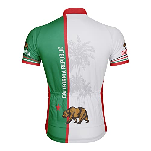 Luisbibe Customized California Men's Cycling Jersey Short Sleeve (Ms0013-1, L) #TOP2