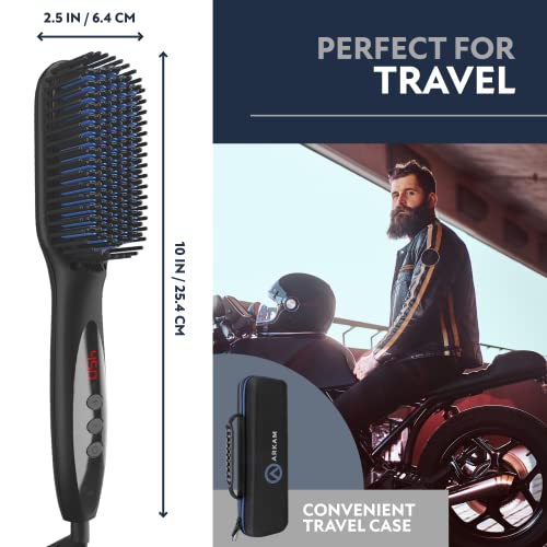 Arkam 328BS19 Beard Straightener For Men -Premium Heated Beard Brush Kit W/Anti-Scald Feature thumb #7