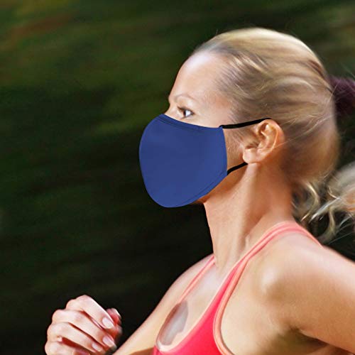 Riou Tessuto Bocca Viso Visiera in Cotone Tinta