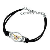 GRAPHICS & MORE Virgin Islands US Territory Flag Novelty Suede Leather Metal Bracelet