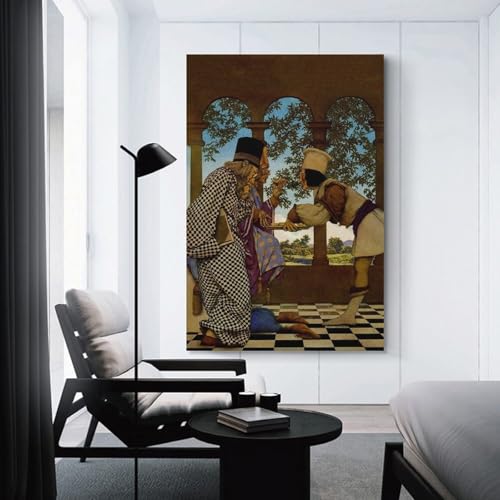 Toile Maxfield Parrish The King Samples The Tarts tableau décoration murale - 3