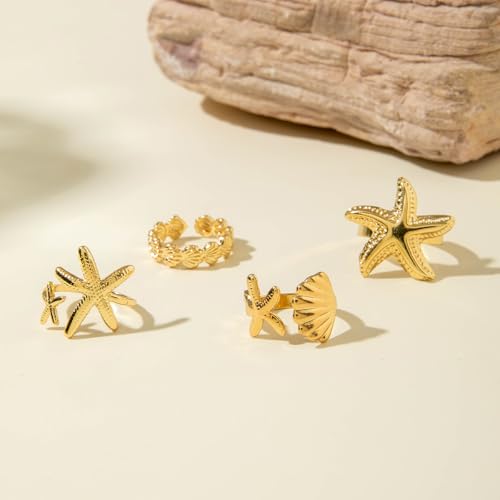Image of Shining Diva Fashion Combo Set Gold and Silver Plated Rings for Women and Girls Stylish