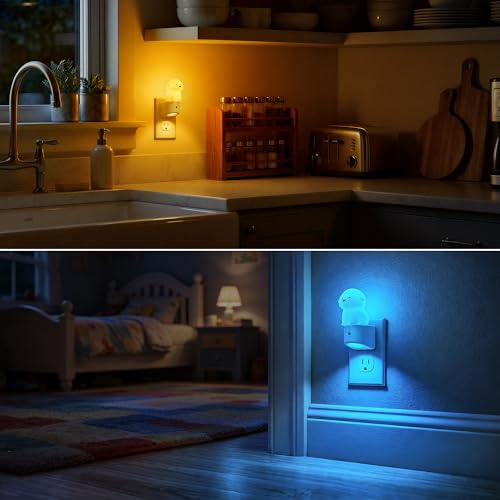 Image of DORESshop LED Night Light for Kids, 3D Cute Puppy Kids Night Light with Dusk to Dawn Sensor, RGB+Soft White 3000K Plug in Night Light for Kids Room Decor, Birthday Gift Nightlight for Kids