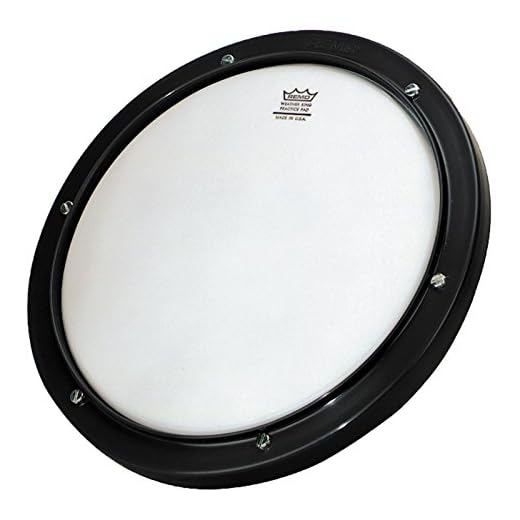Remo RT-0010-00 10" Gray Tunable Practice Pad with Ambassador Coated Drumhead