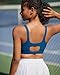 RUNNING GIRL Sports Bras for Women High Support,Molded Cups High Impact Sports Bra for Women Large Bust(3050_Dark Blue_S)