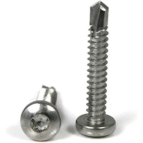 #6 Pan Head Torx Self Tapping Screws 410 Stainless Steel Self Drilling TEK Point #6 x 3/4 inch Qty 100 Cover
