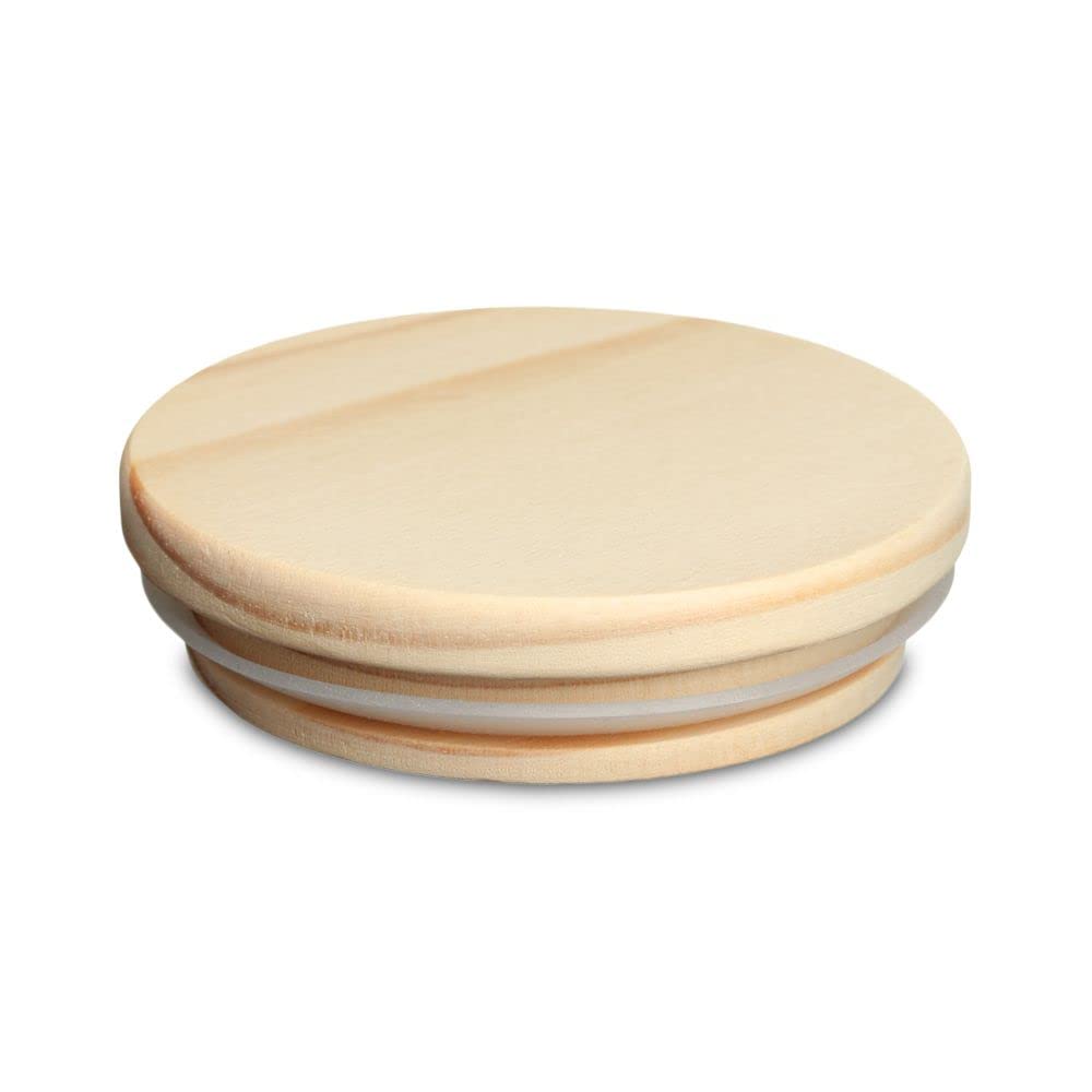 Couvercles de tasses pour tasses et pots Mason en bois 72mm contre la rouille