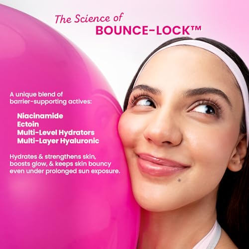 Image of Dot & Key Dragon Fruit Bounce Sunscreen In-Vivo Tested SPF 50+ PA++++, With New-Age UV Filters, Lightweight, Cushion-Gel Texture, Fast-Absorbing, Niacinamide Infused, Broad Spectrum Protection || 50g