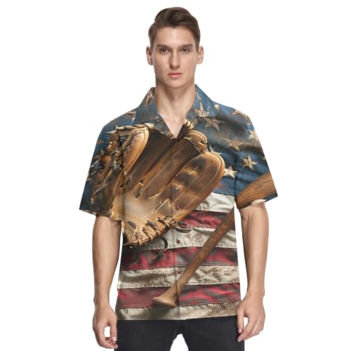 Chemise Hawaïenne Homme légère pour éviter la chaleur en vacances avec un style baseball unique