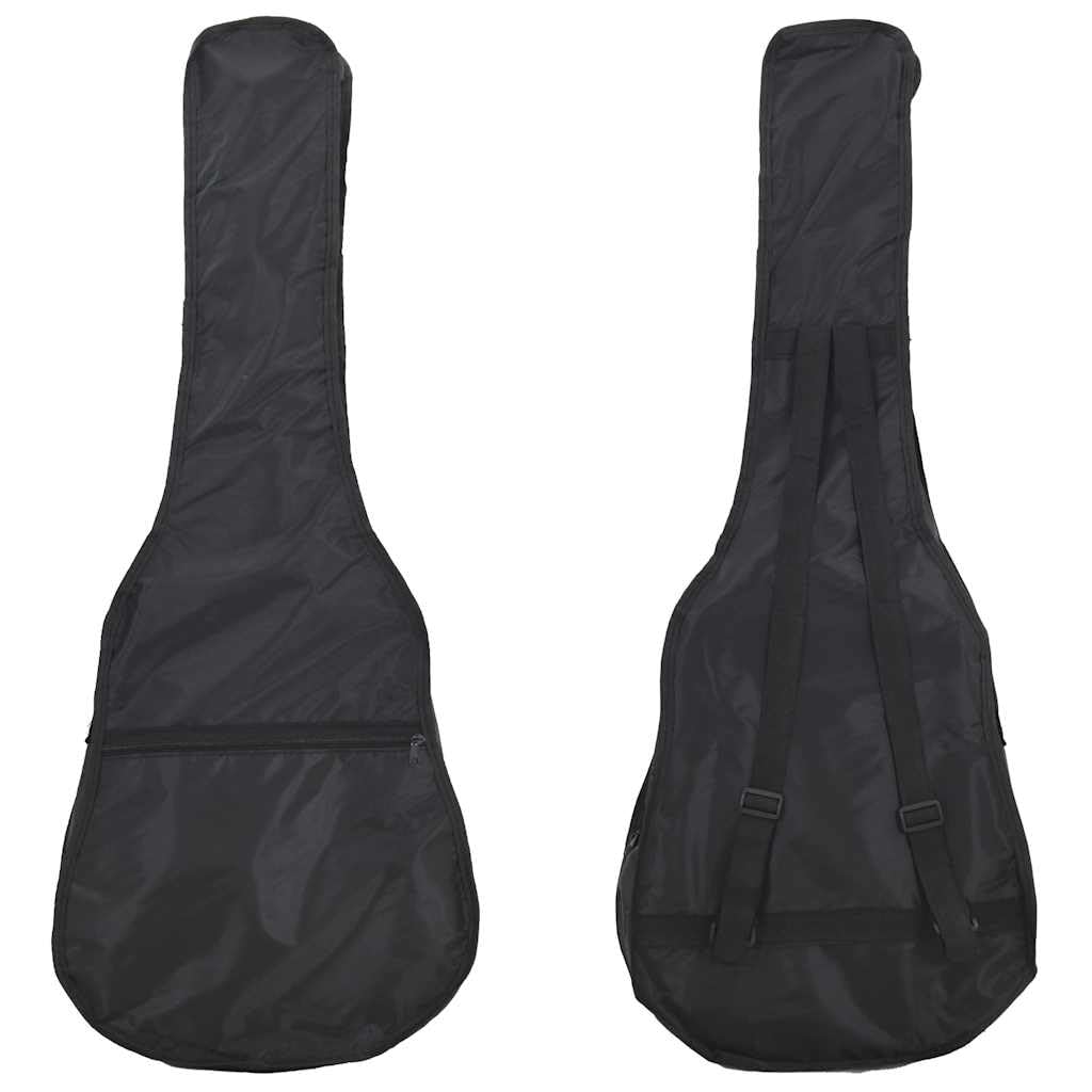Chitarra classica 3/4, 91,4 cm, per principianti, chitarra da concerto, con custodia, tracolla, plettri, accordatore e corde, in legno di tiglio, naturale