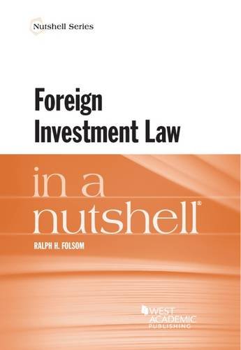 Buy Foreign Investment Law in a Nutshell (Nutshell Series) — BookShops.in
