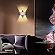 Lightess LED Wandlampe Innen Wandleuchte Flur Modern Wandbeleuchtung Lampe Wand Up Down Leuchte aus Aluminium für Wohnzimmer Schlafzimmer Treppenhaus Flur Warmweiß