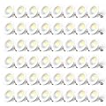 Amico 5/6 inch 5CCT LED Recessed Lighting 48 Pack, Dimmable, IC & Damp Rated, 12.5W=100W, 950LM Can Lights with Baffle Trim, 2700K/3000K/4000K/5000K/6000K Selectable, Retrofit Installation - ETL & FCC