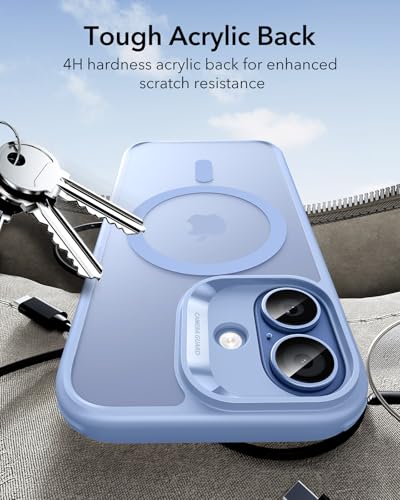 Image of ESR for iPhone 17 Case, Camera Control Cover, Compatible with MagSafe Accessories, TPU, Military-Grade Drop Protection, Shock-Absorbing Air Guard Corners, Hybrid Series, Frosted Light Blue