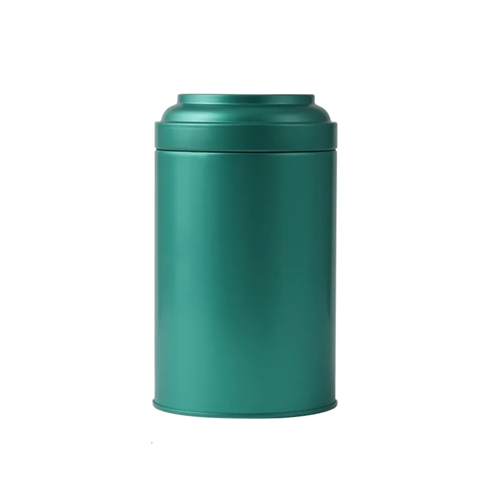 UBOHUZ 2pcs Tea Box Tinplate Canister Kitchen Loose Leaf Storage Containers Candy Jar Tin Can for Tea, Coffee(Green)